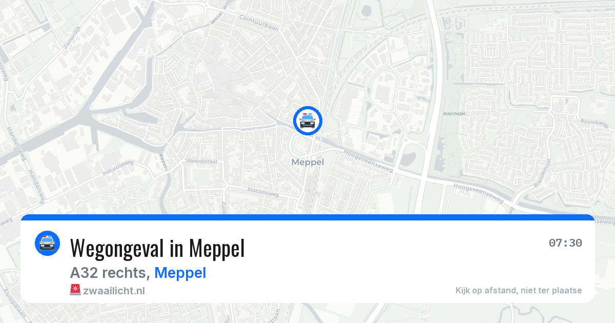 Wegongeval in Meppel — 2 jul 2026