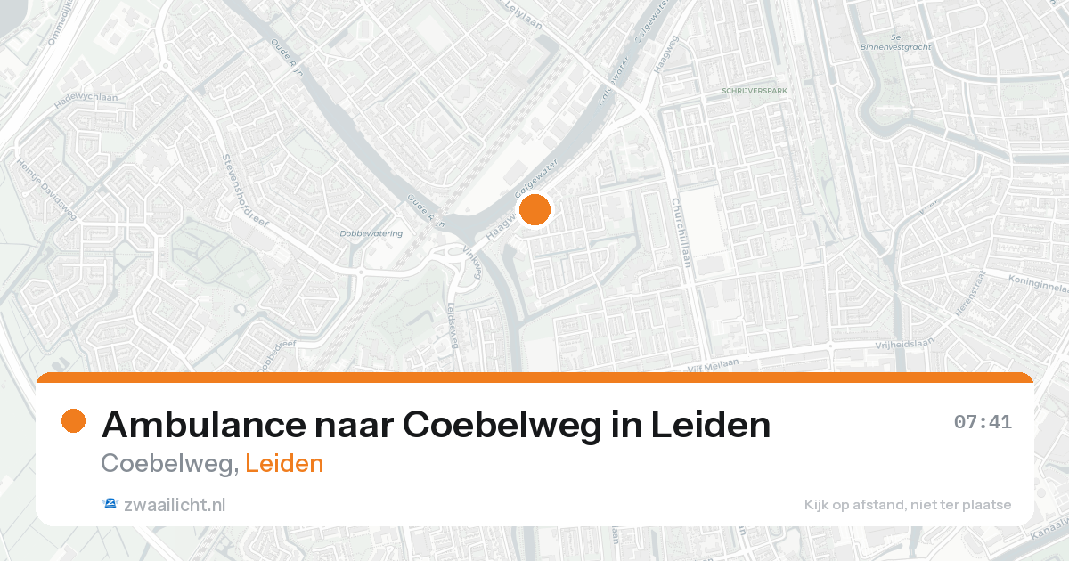 Ambulance naar Coebelweg in Leiden — 31 jan 2026