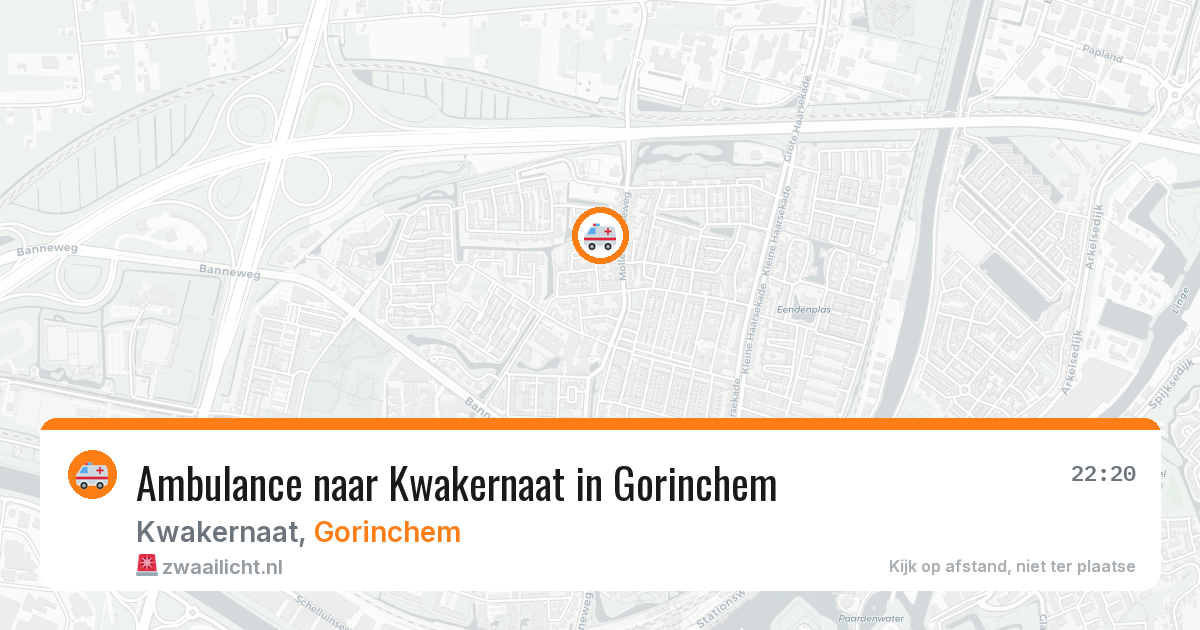 Ambulance naar Kwakernaat in Gorinchem — 25 mrt 2026