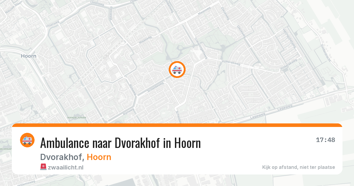 Ambulance naar Dvorakhof in Hoorn — 12 mei 2026