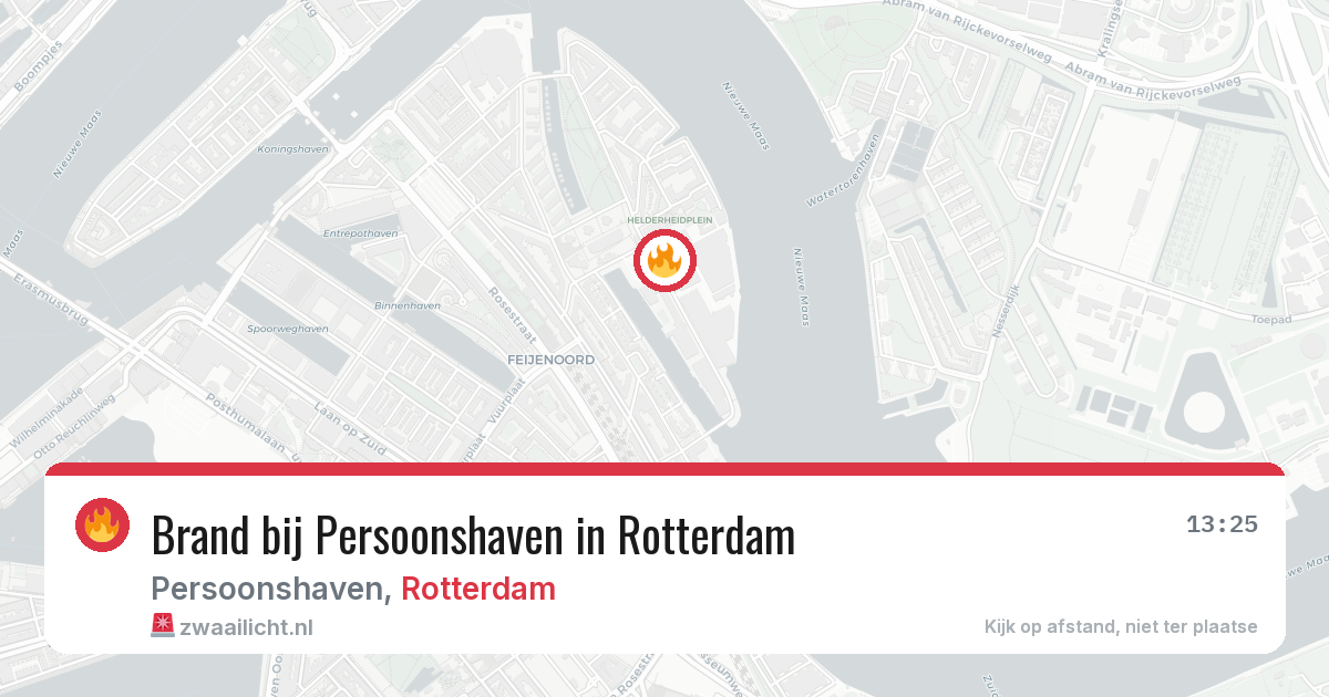 Brand bij Persoonshaven in Rotterdam — 24 jun 2026