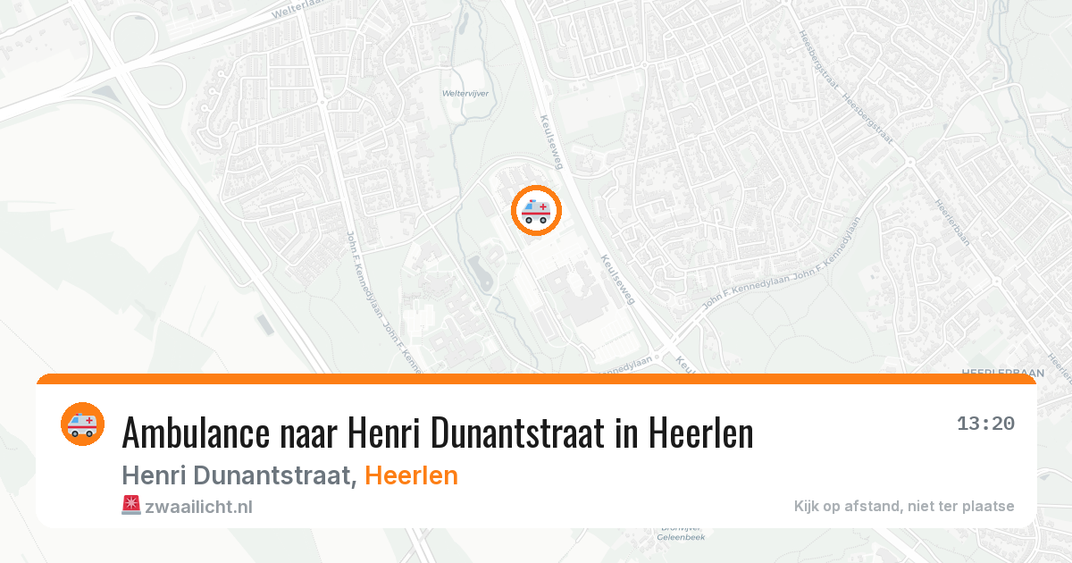 Ambulance naar Henri Dunantstraat in Heerlen — 7 jul 2026