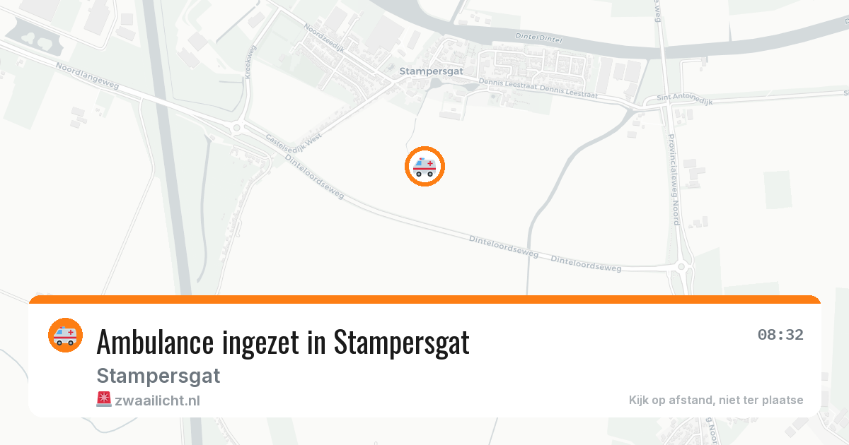 Ambulance ingezet in Stampersgat — 11 aug 2026
