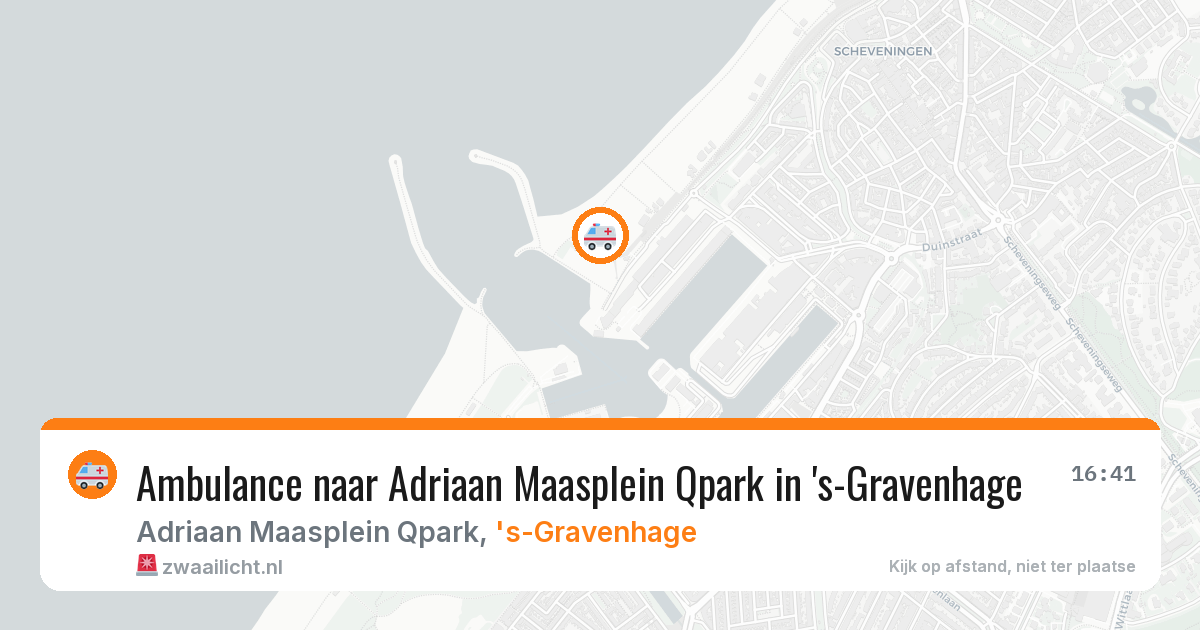 Ambulance naar Adriaan Maasplein Qpark in 's-Gravenhage — 17 mei 2026