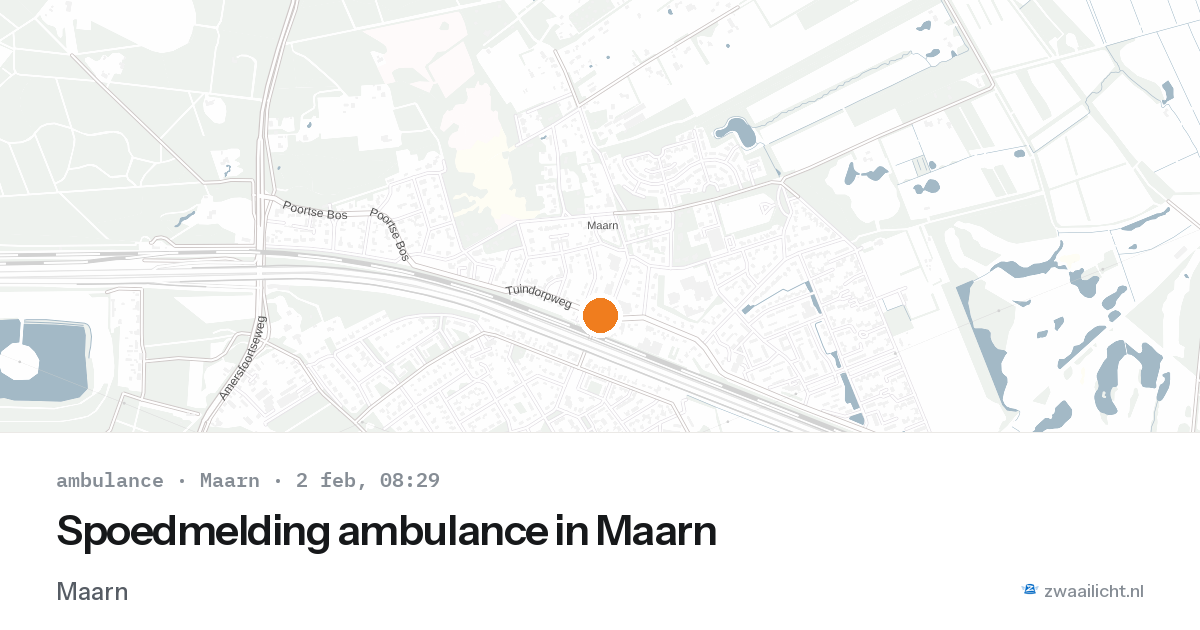 Spoedmelding ambulance in Maarn — 2 feb 2026