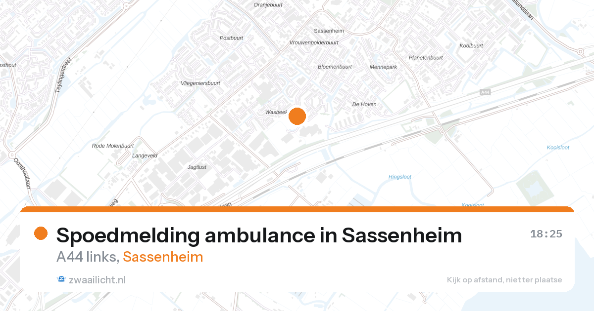 Spoedmelding ambulance in Sassenheim — 27 aug 2026