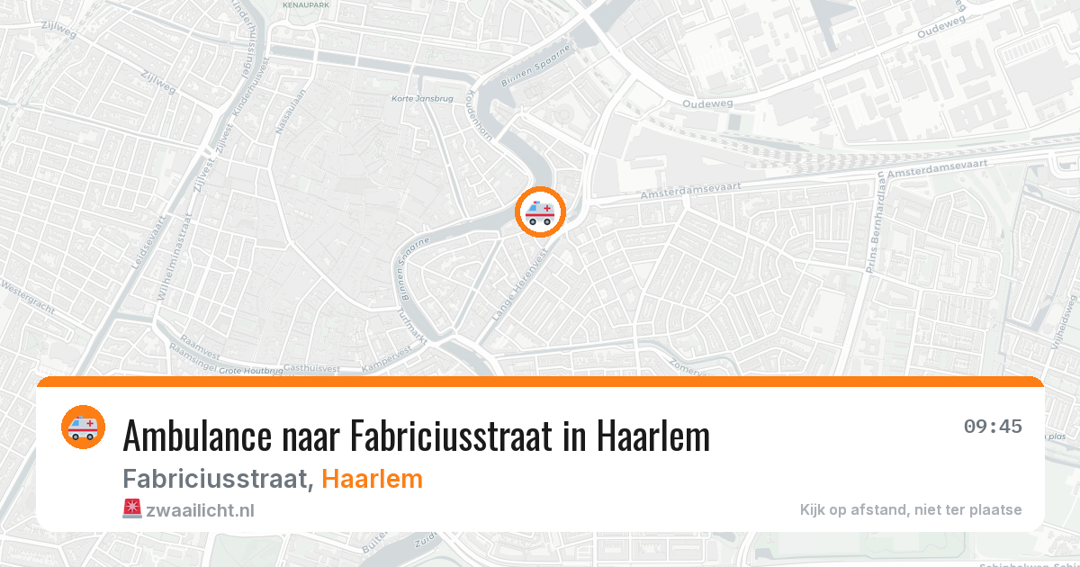 Ambulance naar Fabriciusstraat in Haarlem — 21 jun 2026