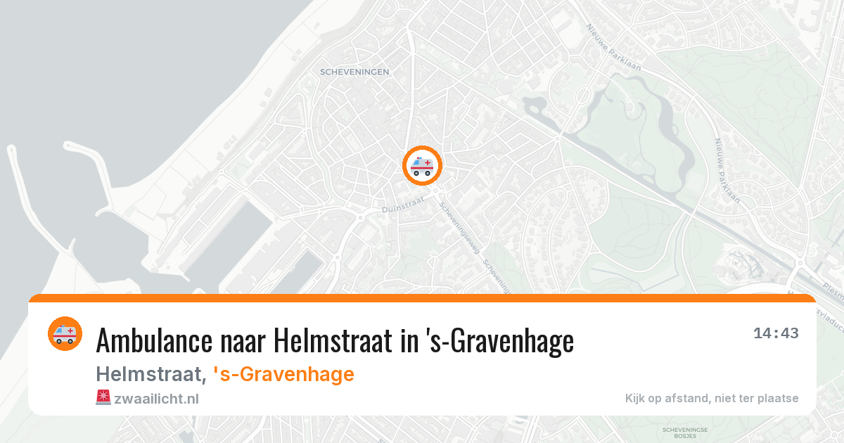 Ambulance naar Helmstraat in 's-Gravenhage — 28 jun 2026
