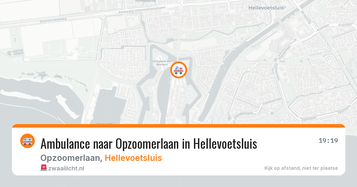 Ambulance naar Opzoomerlaan in Hellevoetsluis — 30 jun 2026