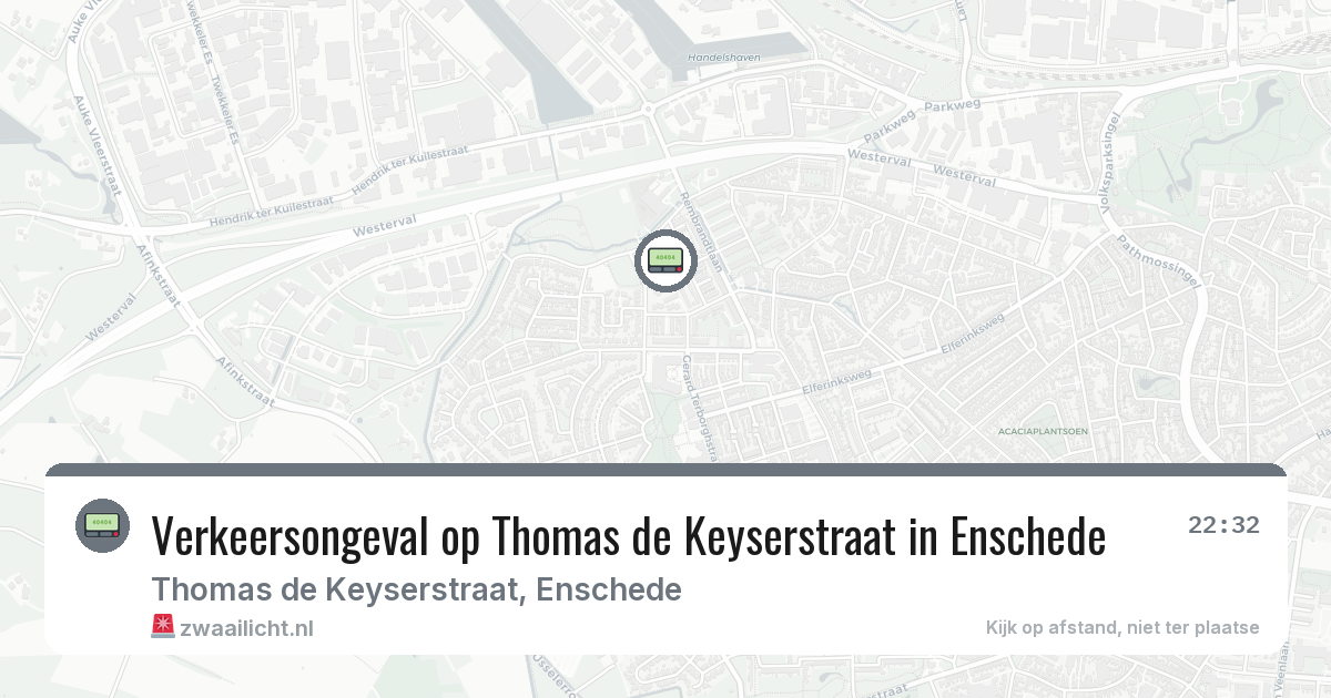 Verkeersongeval op Thomas de Keyserstraat in Enschede — 13 mrt 2026
