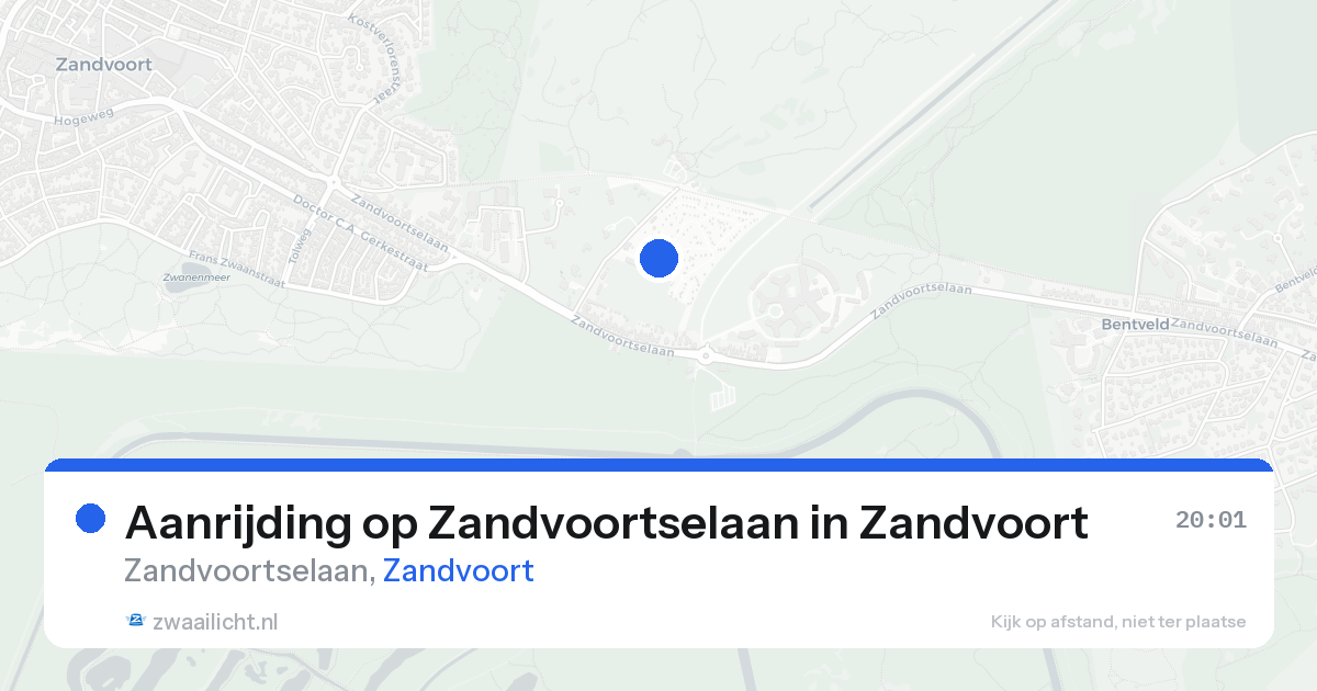 Aanrijding op Zandvoortselaan in Zandvoort — 23 aug 2026