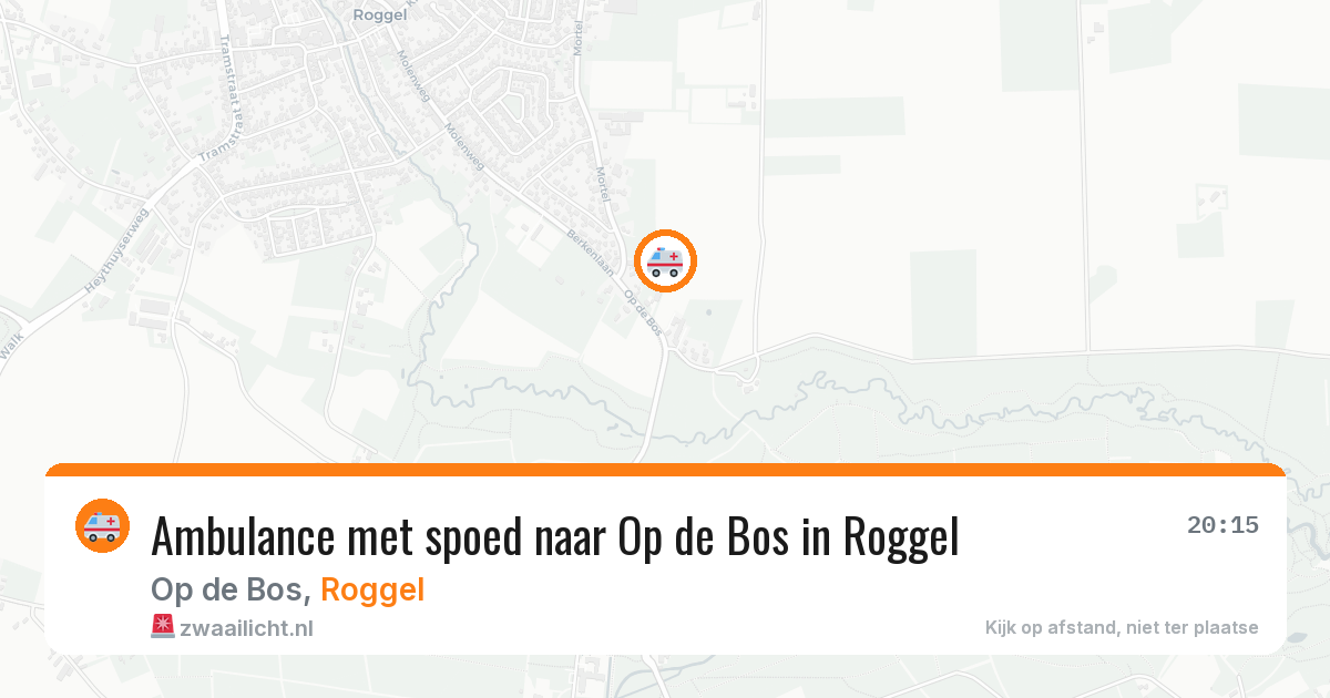 Ambulance met spoed naar Op de Bos in Roggel — 6 jul 2026