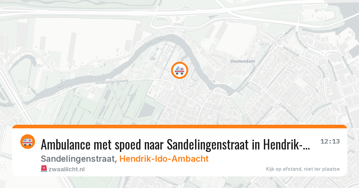 Ambulance met spoed naar Sandelingenstraat in Hendrik-Ido-Ambacht — 28 mei 2026