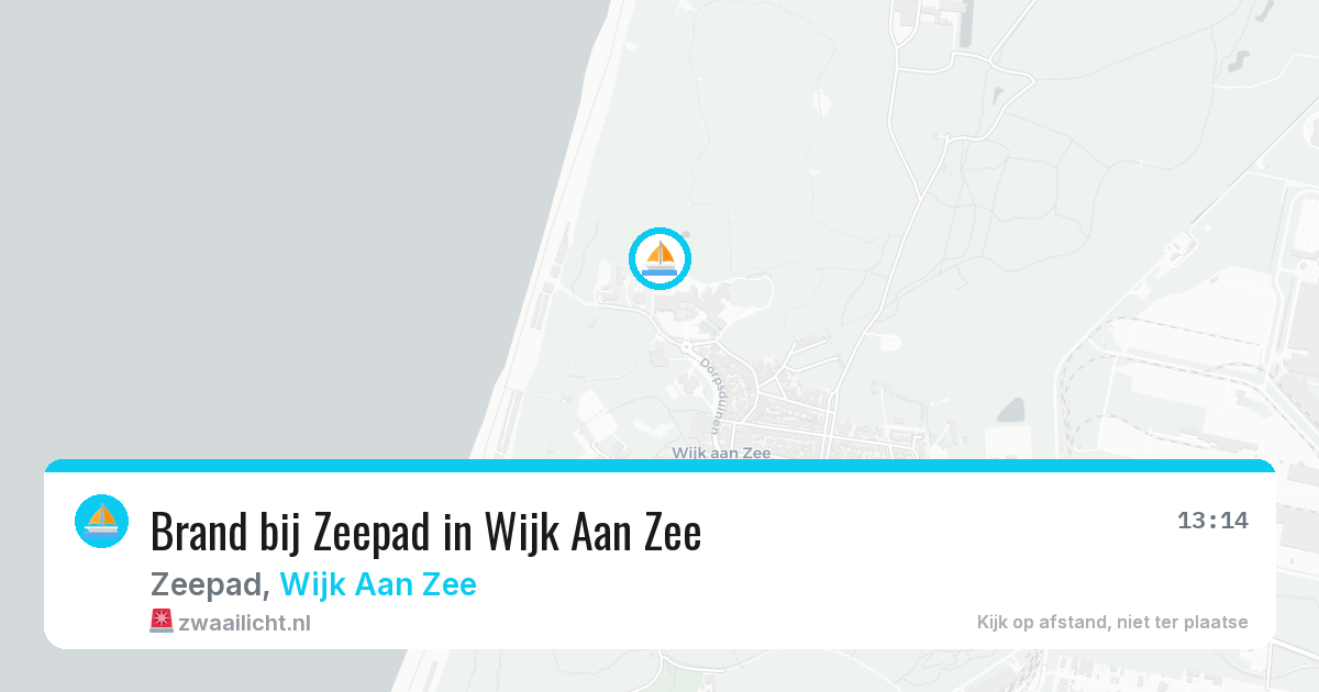Brand bij Zeepad in Wijk Aan Zee — 29 jul 2026