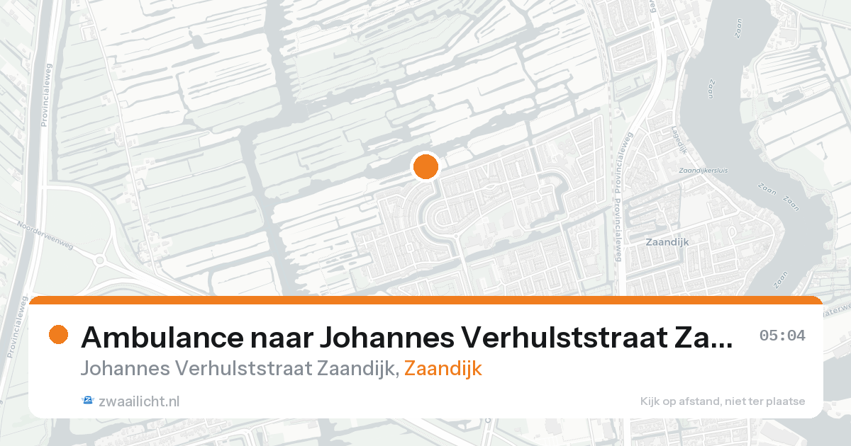 Ambulance naar Johannes Verhulststraat Zaandijk in Zaandijk — 5 jun 2026