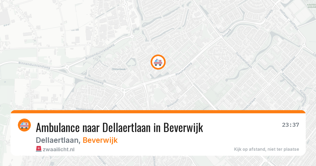 Ambulance naar Dellaertlaan in Beverwijk — 4 apr 2026
