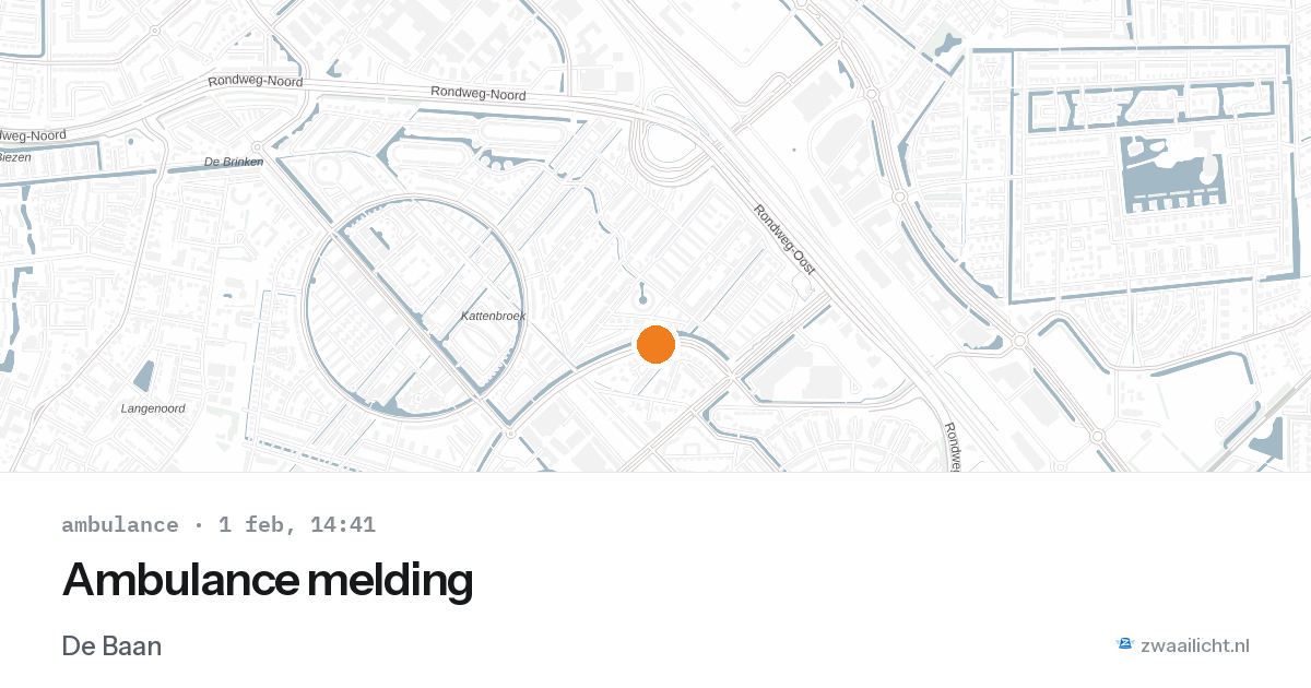 Ambulance melding — 1 feb 2026