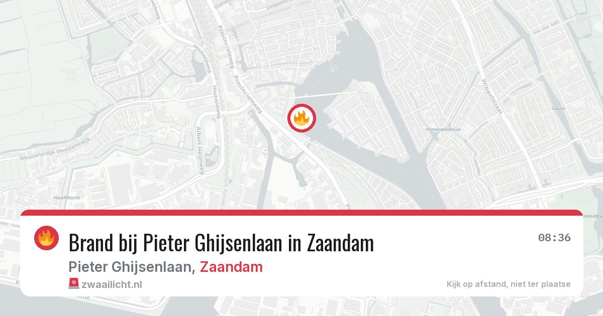 Brand bij Pieter Ghijsenlaan in Zaandam — 15 jun 2026