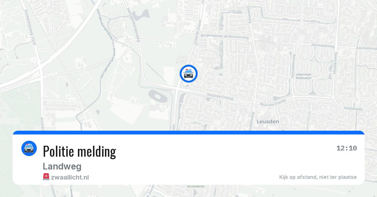 Politie melding — 9 jun 2026