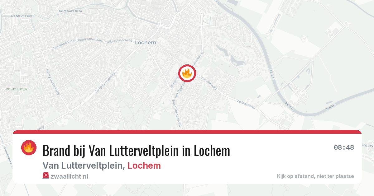 Brand bij Van Lutterveltplein in Lochem — 31 jul 2026