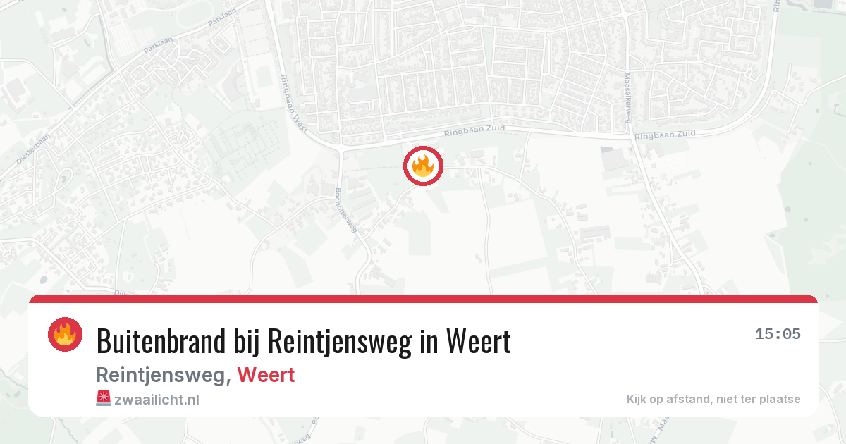 Buitenbrand bij Reintjensweg in Weert — 27 apr 2026