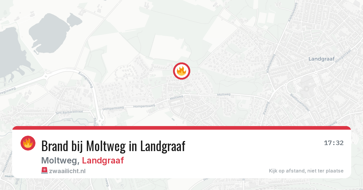 Brand bij Moltweg in Landgraaf — 19 jul 2026