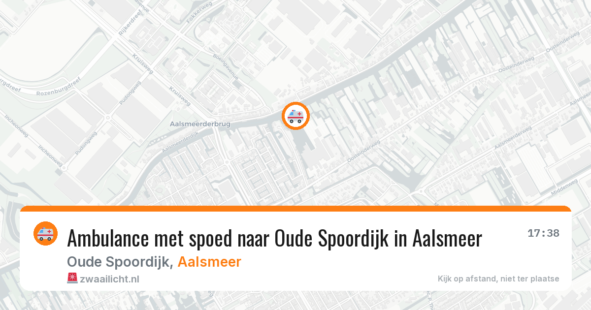 Ambulance met spoed naar Oude Spoordijk in Aalsmeer — 24 jun 2026