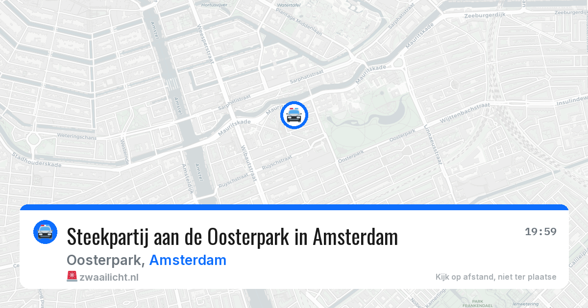 Steekpartij aan de Oosterpark in Amsterdam — 23 mrt 2026