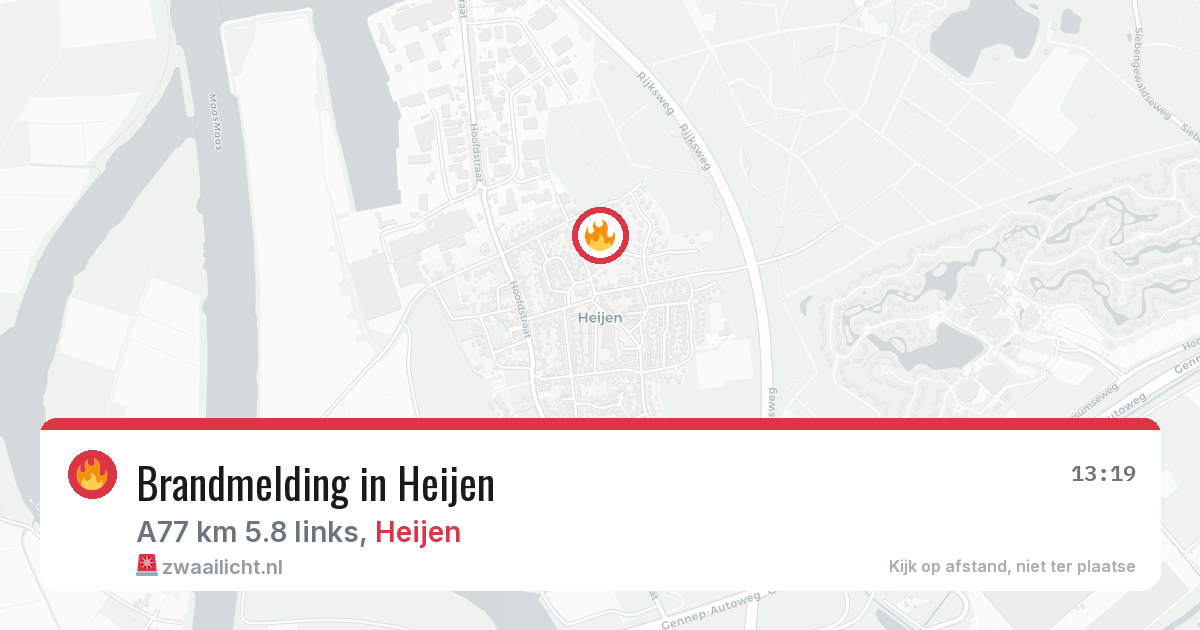 Brandmelding in Heijen — 8 aug 2026