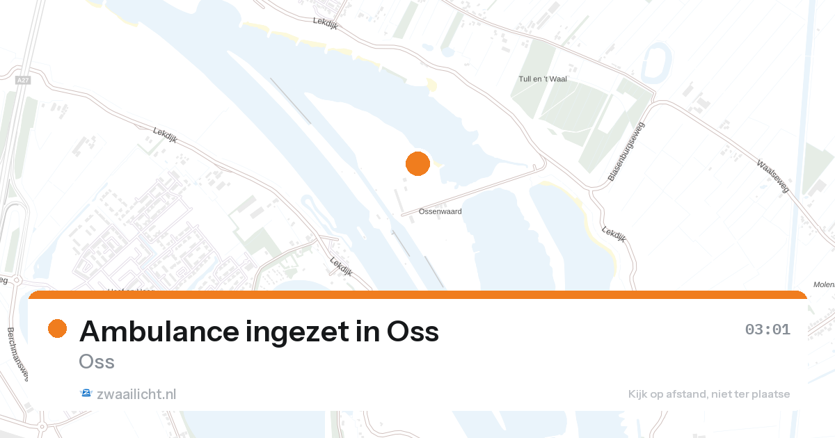 Ambulance ingezet in Oss — 7 feb 2026