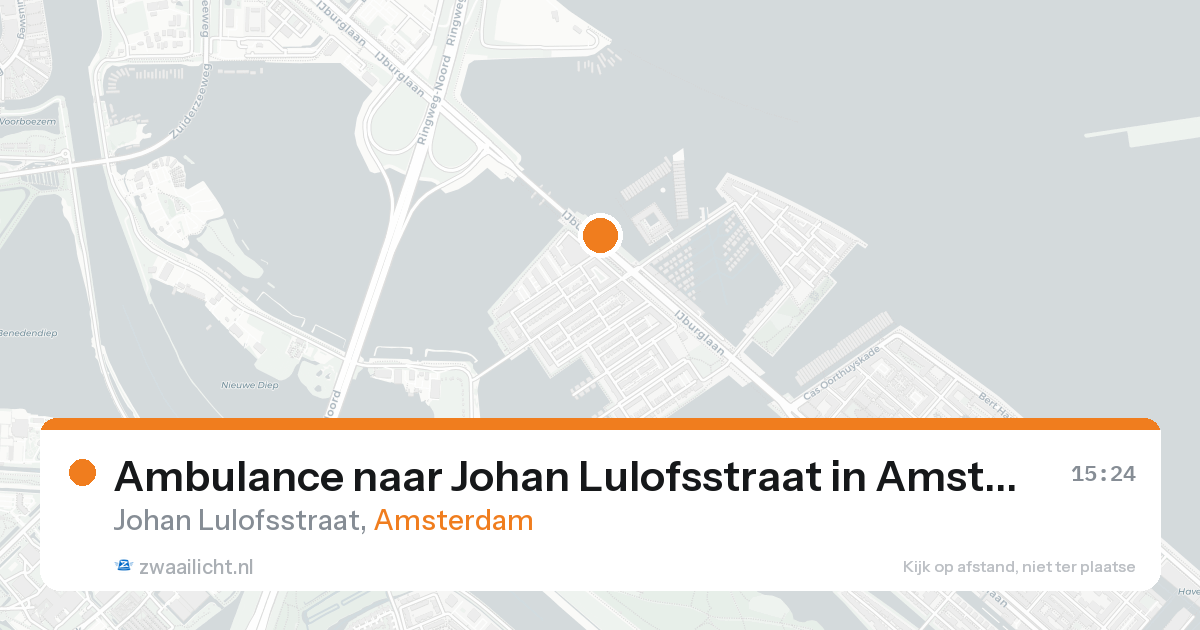 Ambulance naar Johan Lulofsstraat in Amsterdam — 18 aug 2026