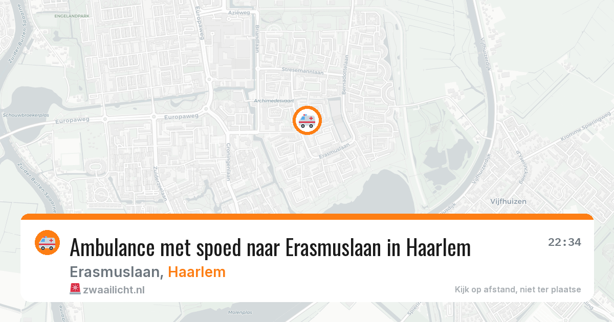 Ambulance met spoed naar Erasmuslaan in Haarlem — 27 jan 2026