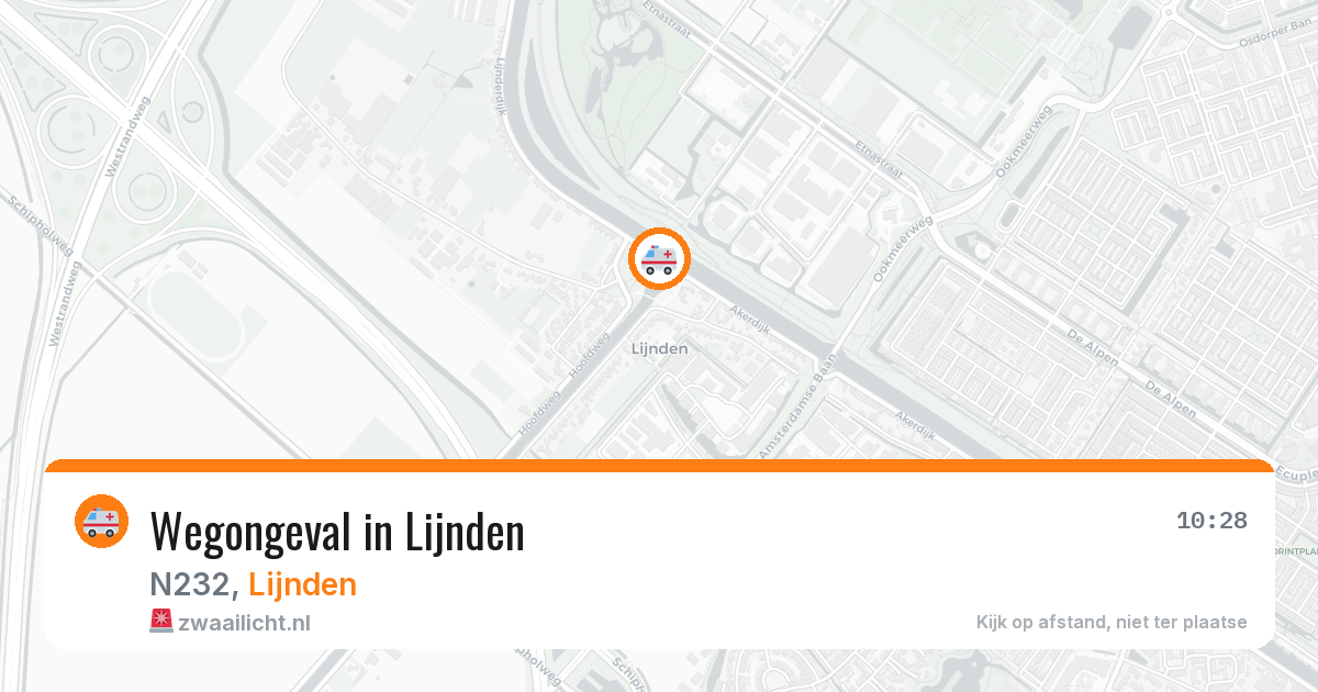 Wegongeval in Lijnden — 6 jul 2026