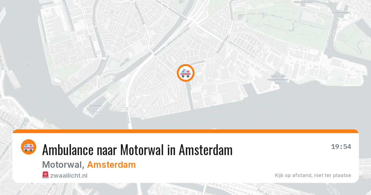 Ambulance naar Motorwal in Amsterdam — 31 mrt 2026