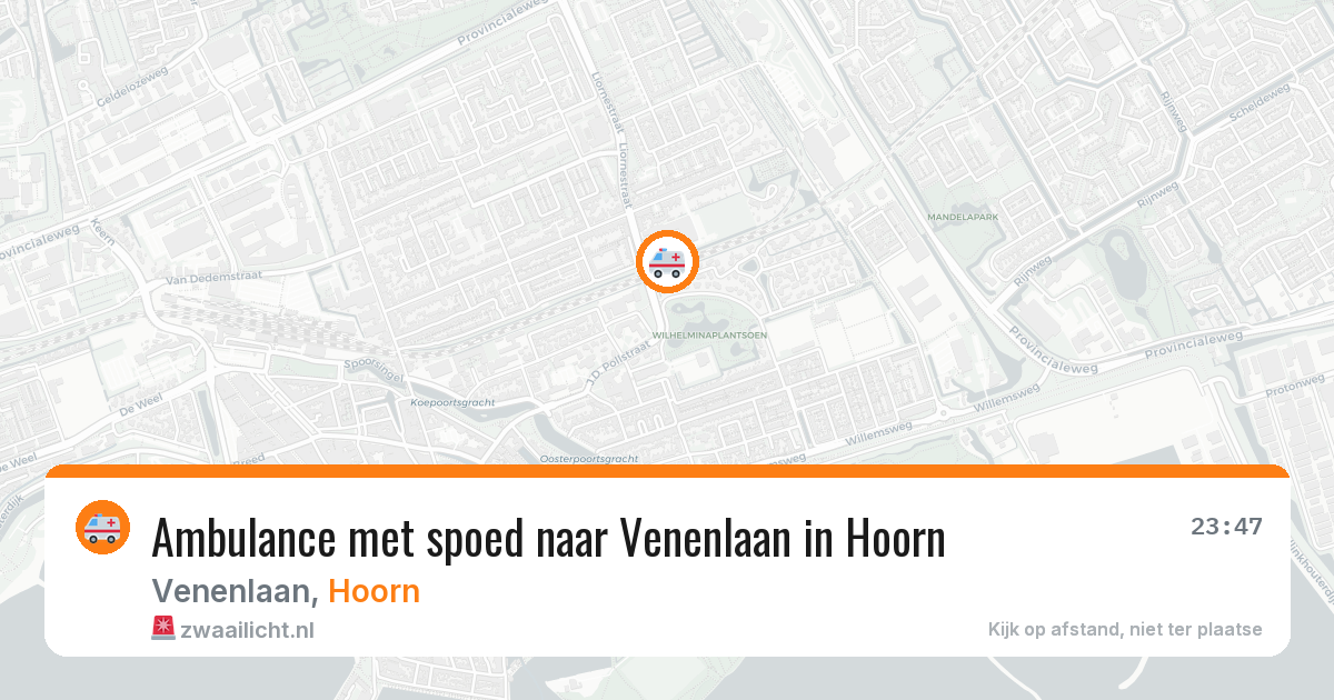 Ambulance met spoed naar Venenlaan in Hoorn — 9 feb 2026