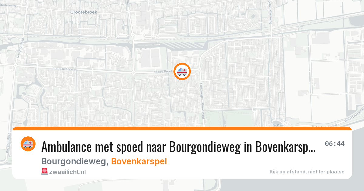 Ambulance met spoed naar Bourgondieweg in Bovenkarspel — 30 jan 2026