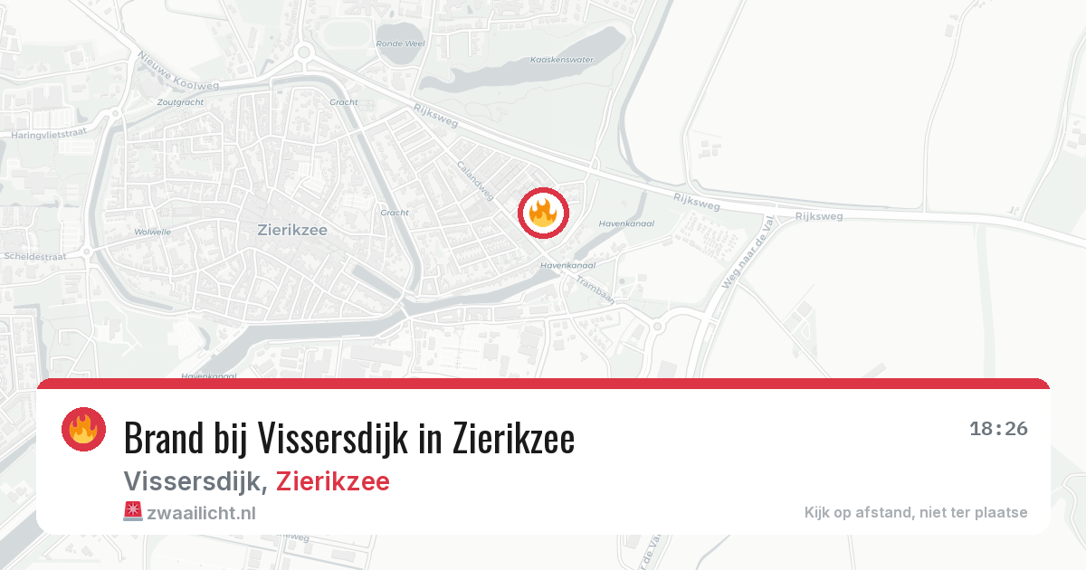 Brand bij Vissersdijk in Zierikzee — 26 apr 2026