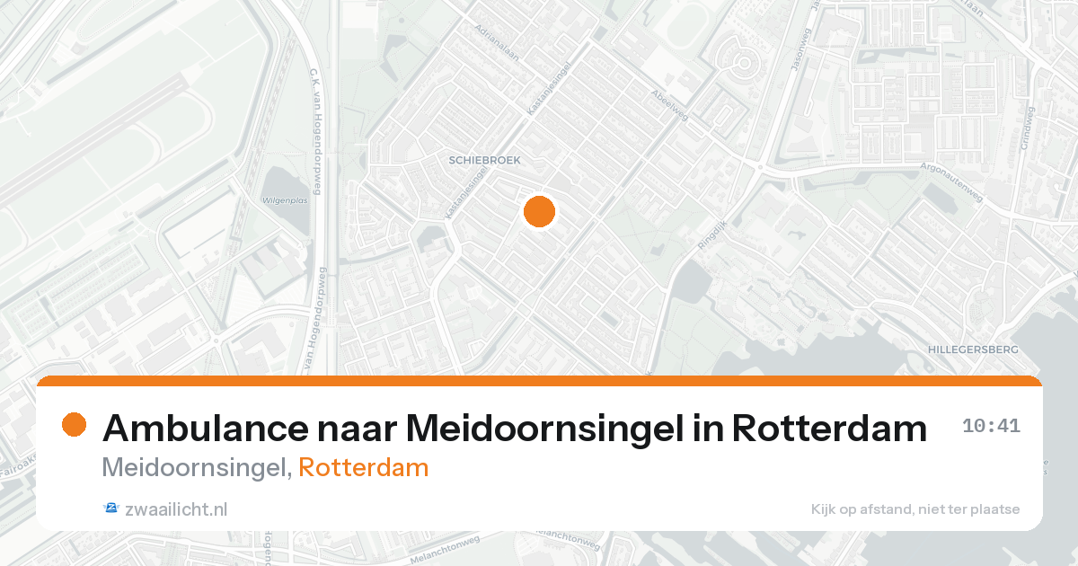 Ambulance naar Meidoornsingel in Rotterdam — 23 aug 2026