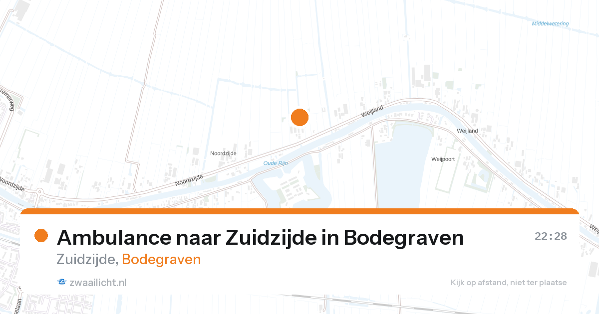 Ambulance naar Zuidzijde in Bodegraven — 6 apr 2026