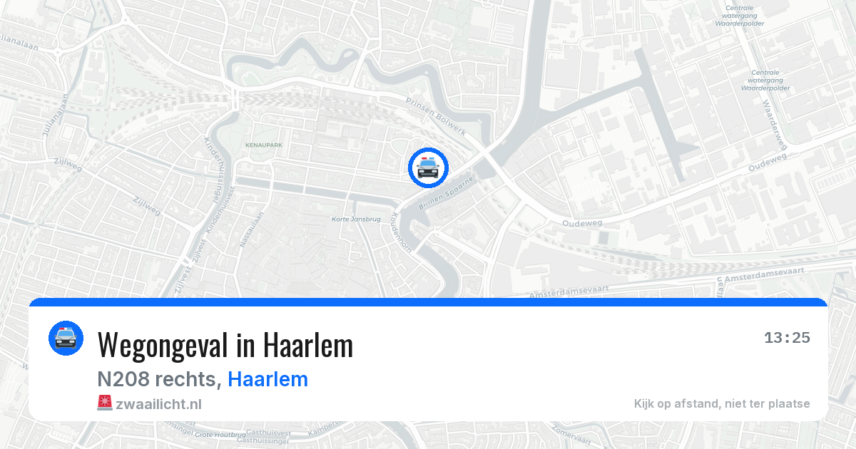 Wegongeval in Haarlem — 25 mrt 2026