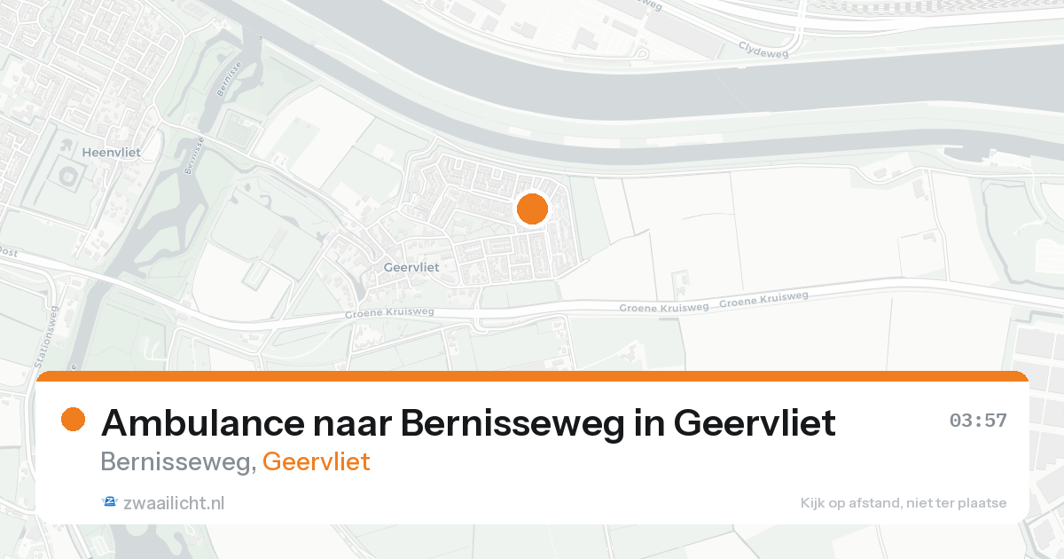 Ambulance naar Bernisseweg in Geervliet — 23 aug 2026