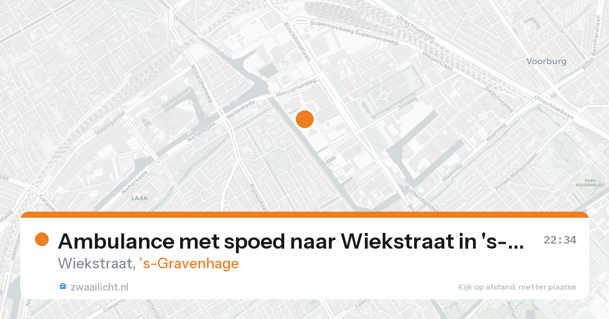 Ambulance met spoed naar Wiekstraat in 's-Gravenhage — 19 aug 2026
