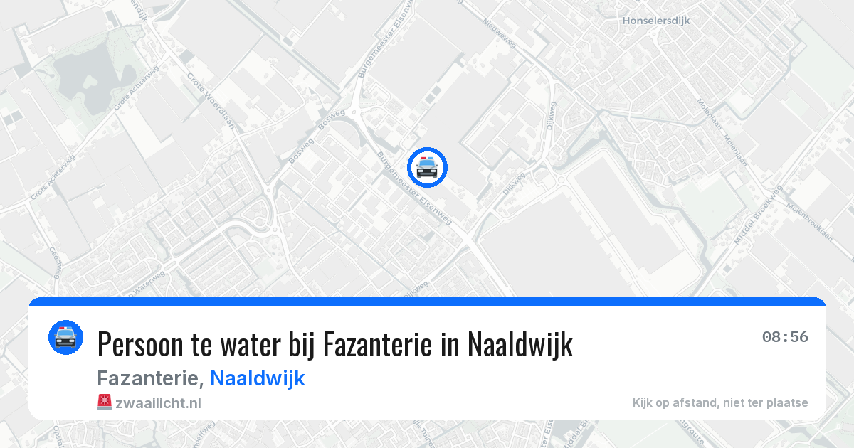 Persoon te water bij Fazanterie in Naaldwijk — 25 mei 2026