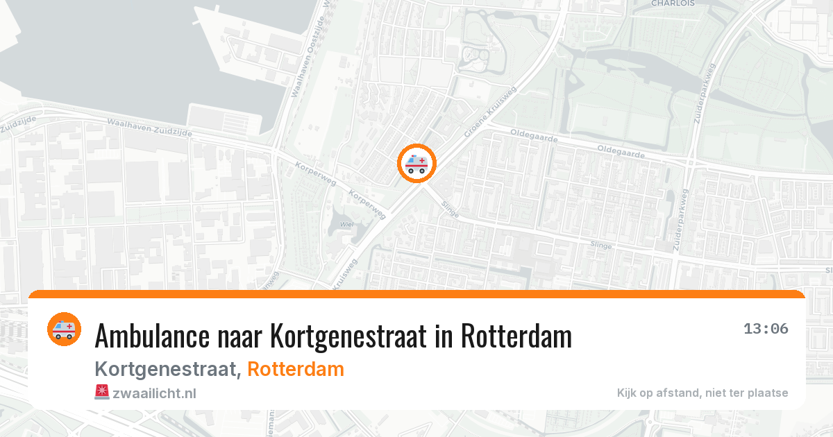 Ambulance naar Kortgenestraat in Rotterdam — 8 apr 2026