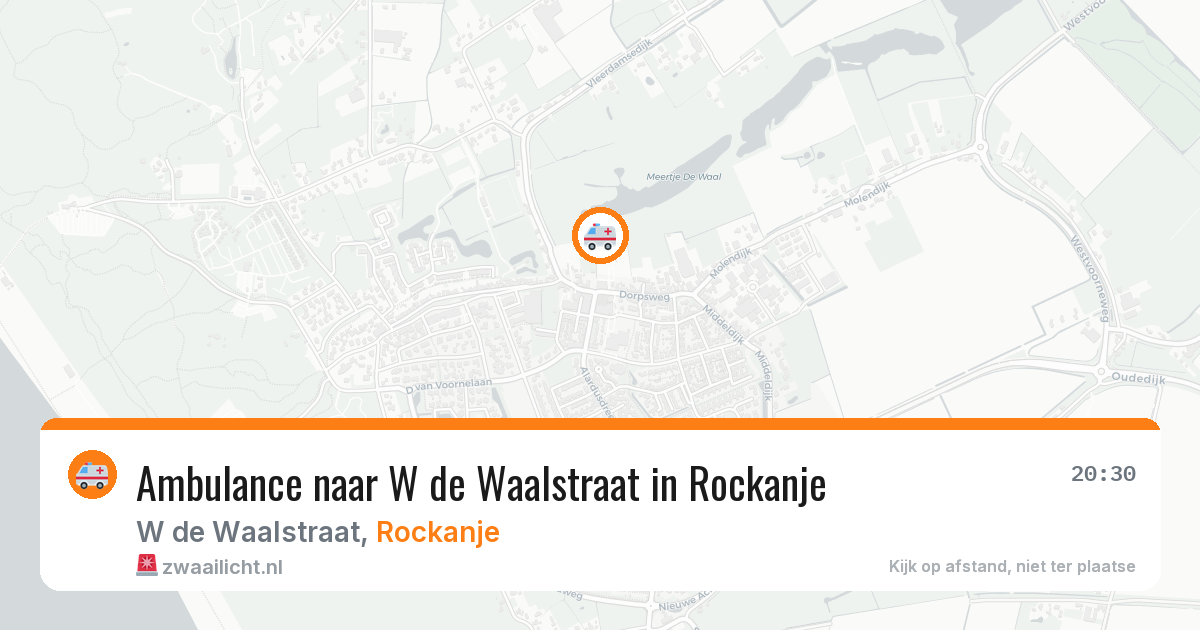 Ambulance naar W de Waalstraat in Rockanje — 4 jul 2026