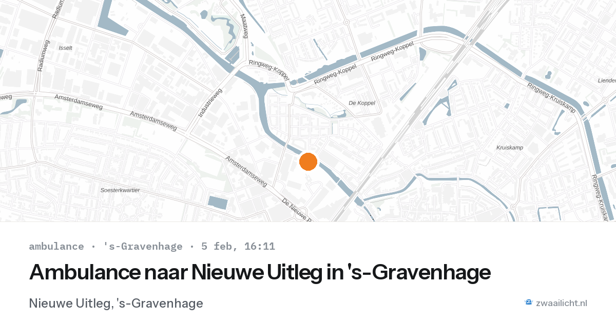 Ambulance naar Nieuwe Uitleg in 's-Gravenhage — 5 feb 2026