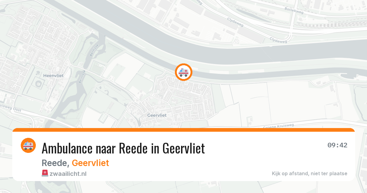 Ambulance naar Reede in Geervliet — 30 mei 2026