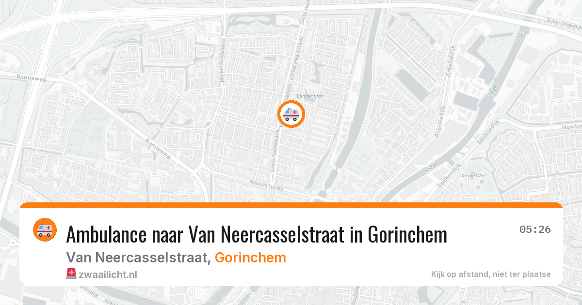 Ambulance naar Van Neercasselstraat in Gorinchem — 12 jun 2026