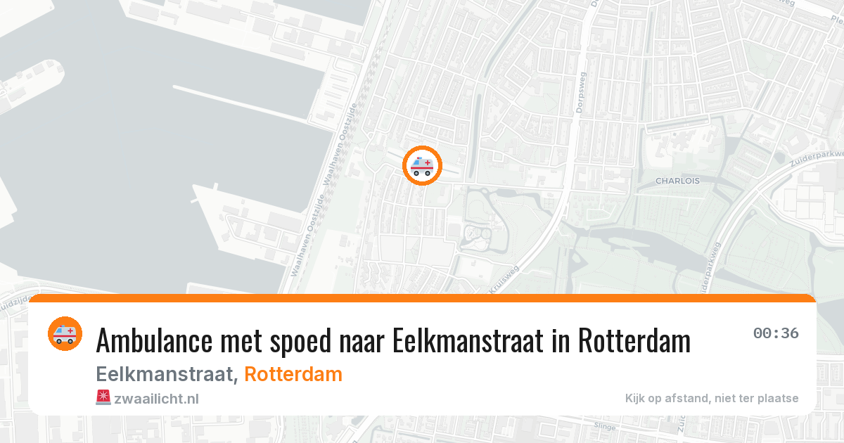 Ambulance met spoed naar Eelkmanstraat in Rotterdam — 11 jul 2026