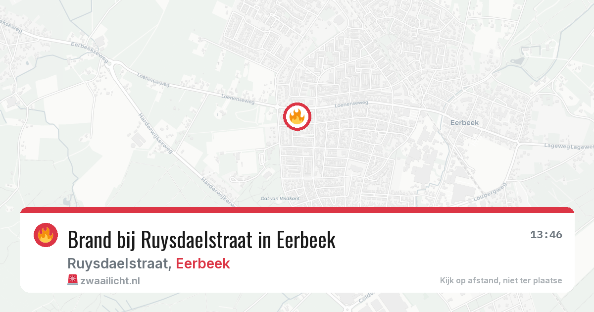 Brand bij Ruysdaelstraat in Eerbeek — 6 jul 2026